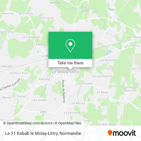 Le 31 Kebab le Molay-Littry map