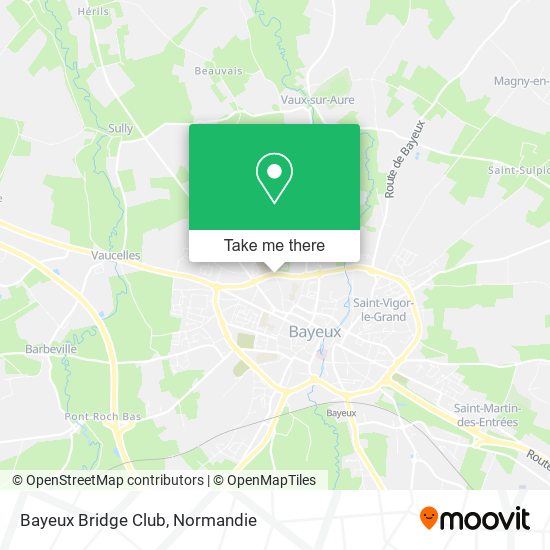 Mapa Bayeux Bridge Club