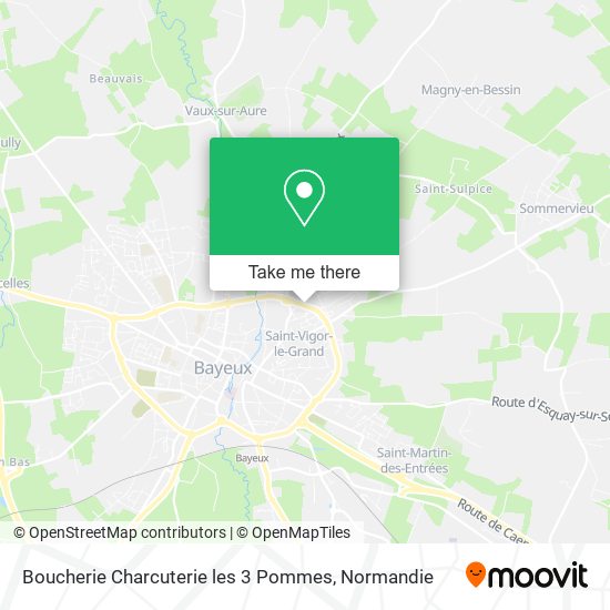 Mapa Boucherie Charcuterie les 3 Pommes