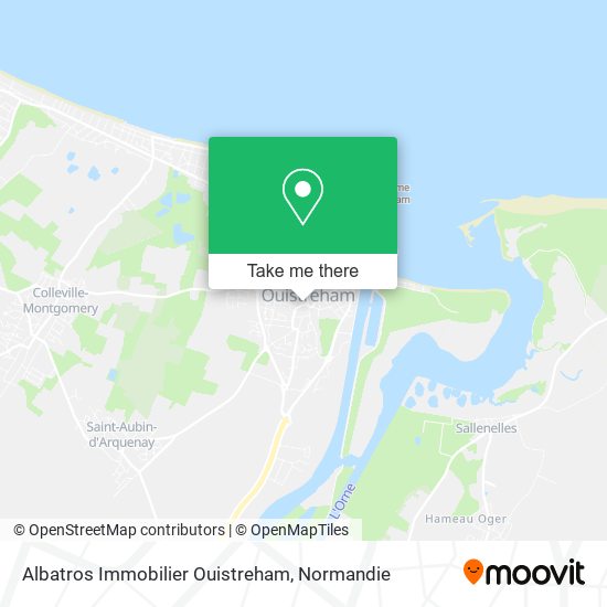 Mapa Albatros Immobilier Ouistreham