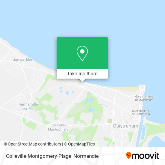 Mapa Colleville-Montgomery-Plage