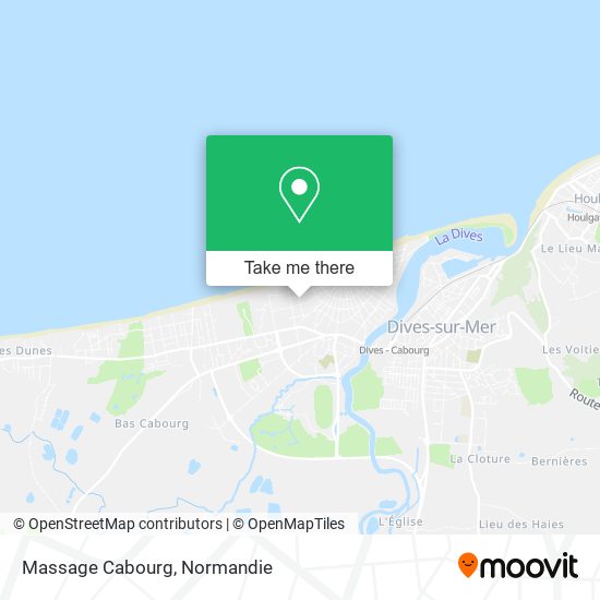 Massage Cabourg map