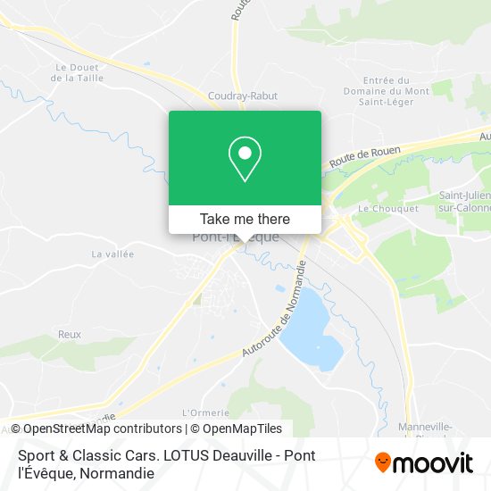 Sport & Classic Cars. LOTUS Deauville - Pont l'Évêque map
