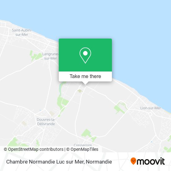 Chambre Normandie Luc sur Mer map