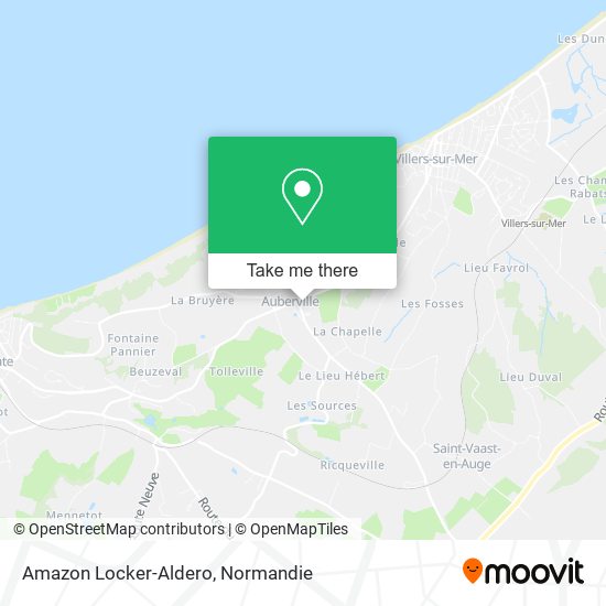 Amazon Locker-Aldero map