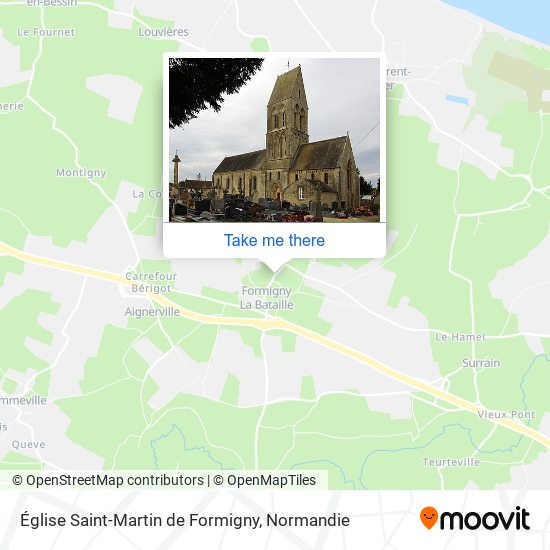 Église Saint-Martin de Formigny map