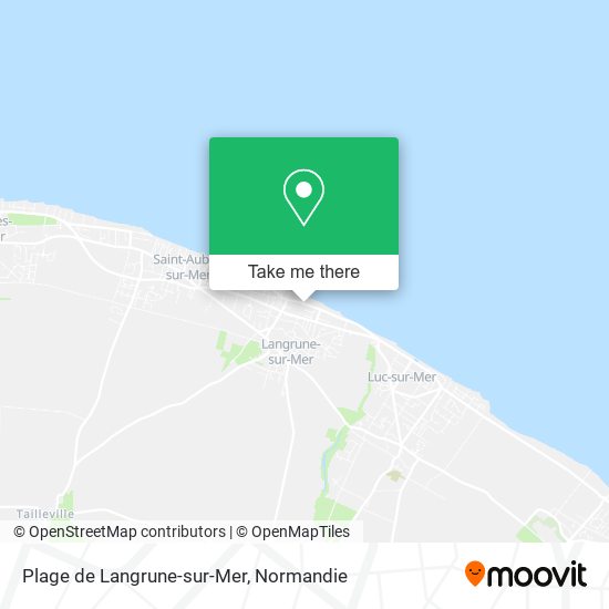 Mapa Plage de Langrune-sur-Mer