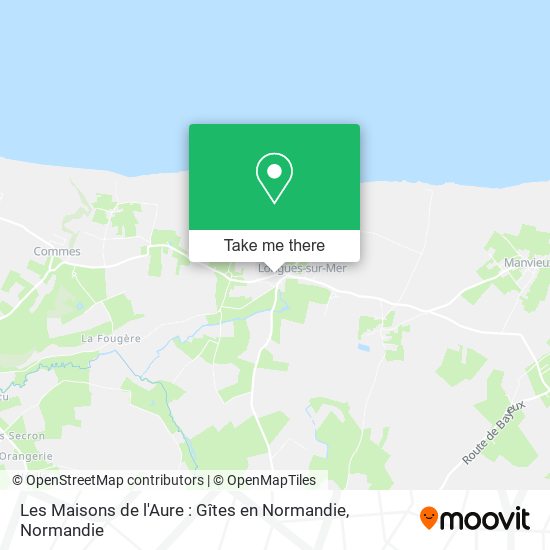 Les Maisons de l'Aure : Gîtes en Normandie map