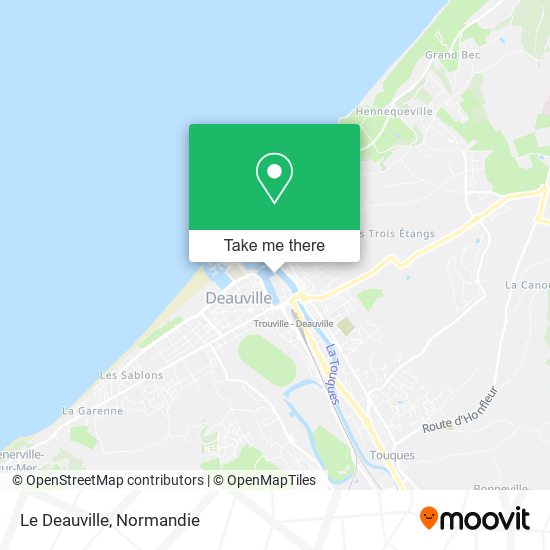 Mapa Le Deauville