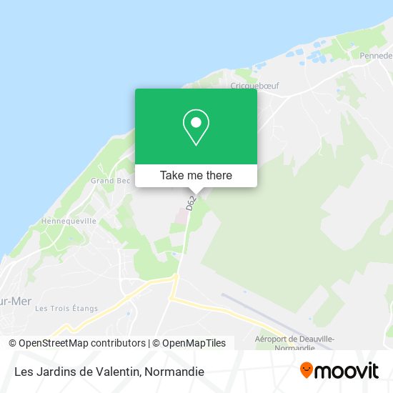 Mapa Les Jardins de Valentin