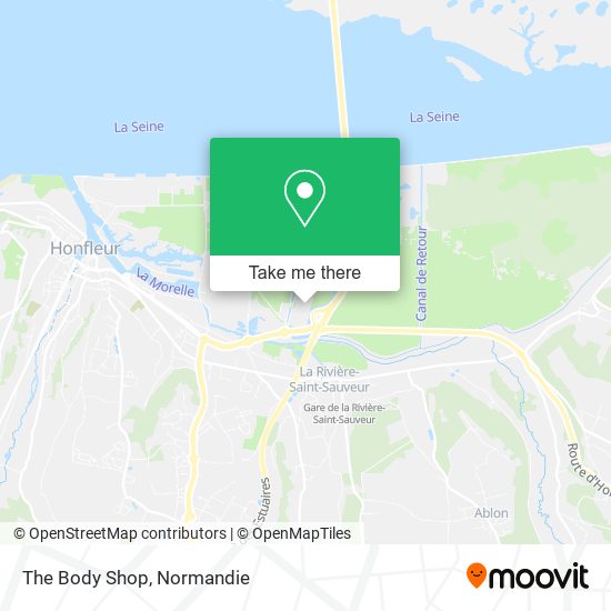 The Body Shop map