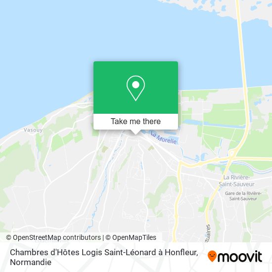 Chambres d'Hôtes Logis Saint-Léonard à Honfleur map