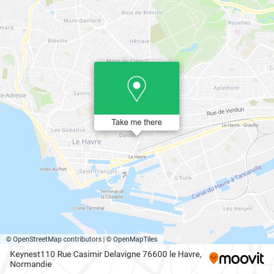 Keynest110 Rue Casimir Delavigne 76600 le Havre map