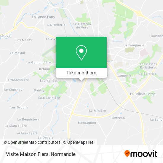 Visite Maison Flers map