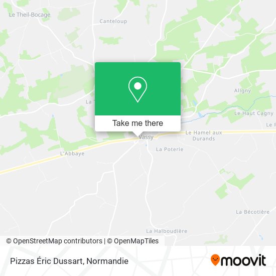 Pizzas Éric Dussart map