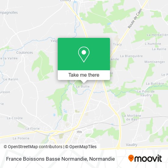 France Boissons Basse Normandie map