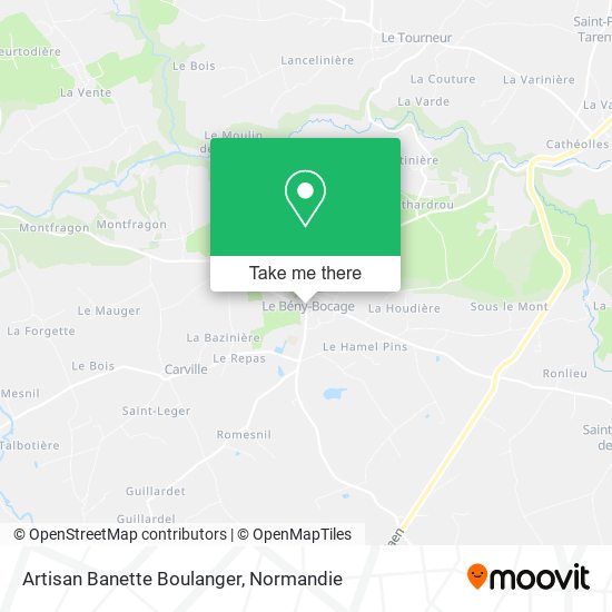 Artisan Banette Boulanger map