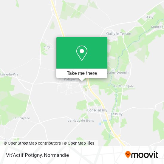 Vit'Actif Potigny map