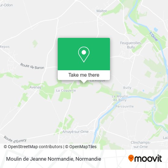 Moulin de Jeanne Normandie map