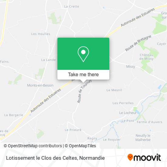 Lotissement le Clos des Celtes map