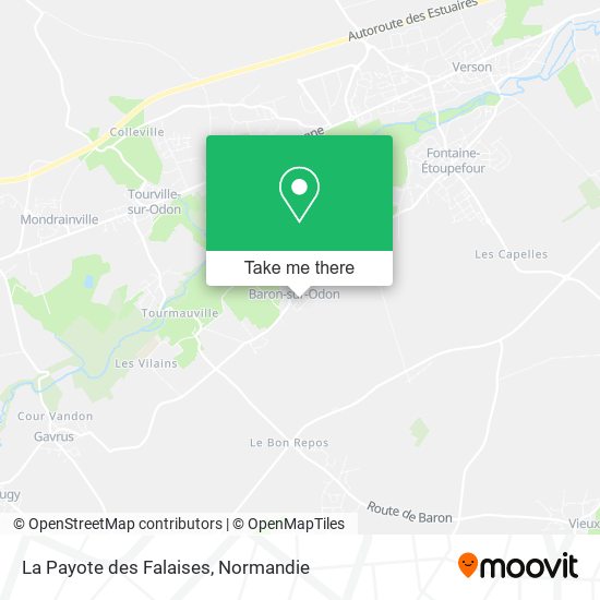 La Payote des Falaises map