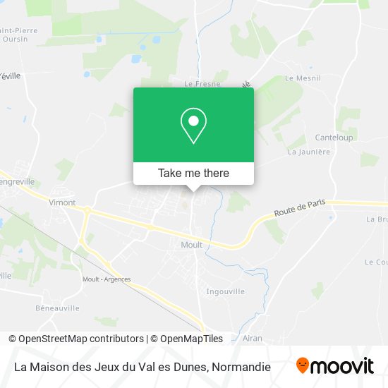 La Maison des Jeux du Val es Dunes map