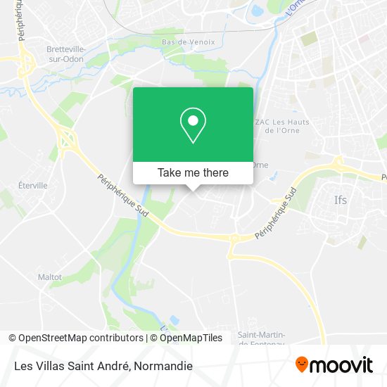 Les Villas Saint André map