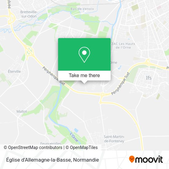Église d'Allemagne-la-Basse map