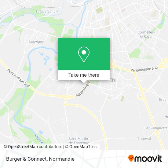 Burger & Connect map