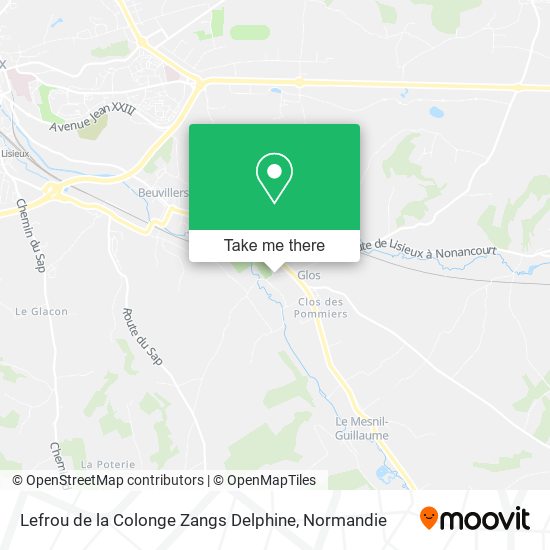 Lefrou de la Colonge Zangs Delphine map