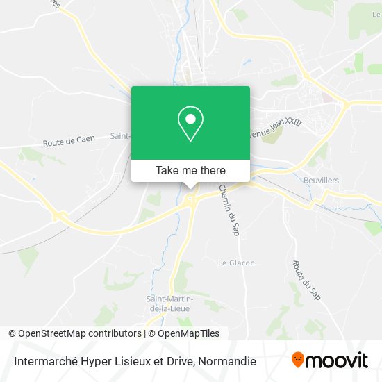 Intermarché Hyper Lisieux et Drive map