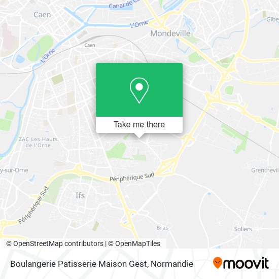 Boulangerie Patisserie Maison Gest map