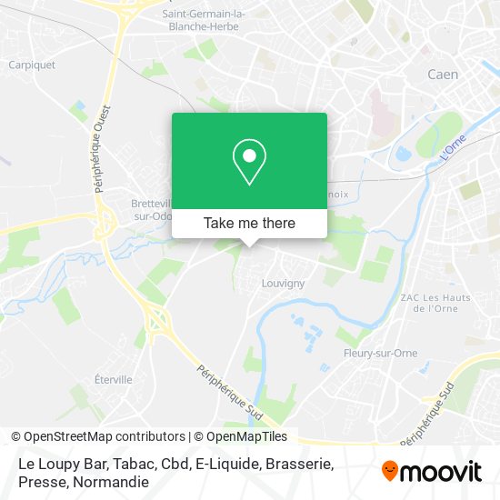 Le Loupy Bar, Tabac, Cbd, E-Liquide, Brasserie, Presse map