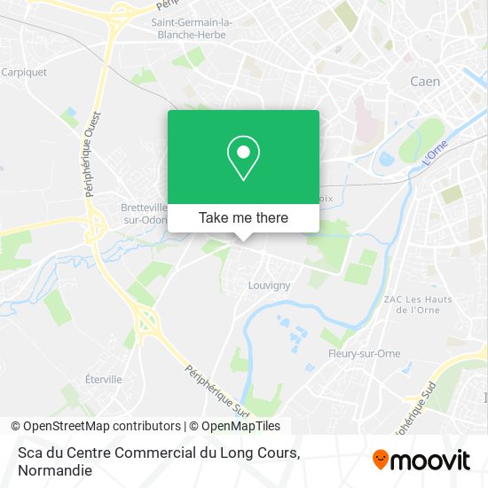 Sca du Centre Commercial du Long Cours map