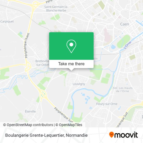 Boulangerie Grente-Lequertier map