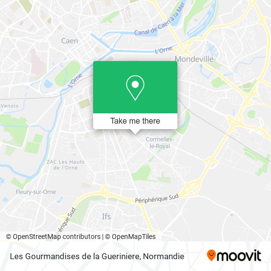 Les Gourmandises de la Gueriniere map