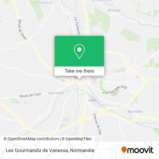 Les Gourmandiz de Vanessa map