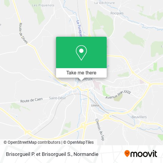 Brisorgueil P. et Brisorgueil S. map