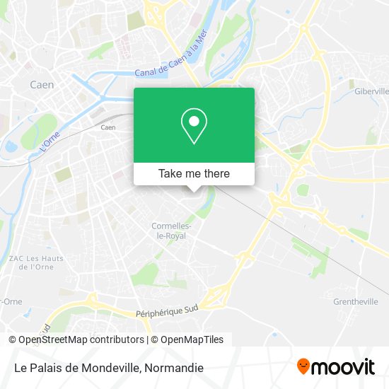 Le Palais de Mondeville map