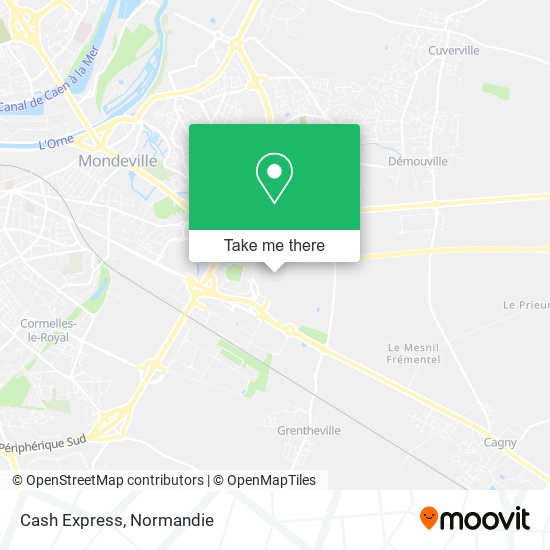 Cash Express map