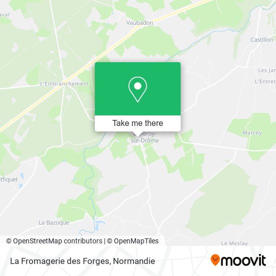 La Fromagerie des Forges map