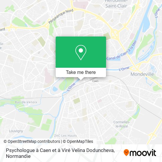 Psychologue à Caen et à Viré Velina Doduncheva map