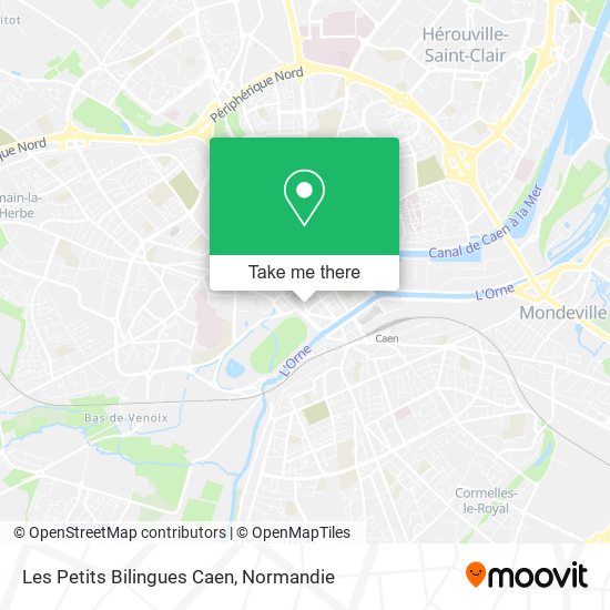 Les Petits Bilingues Caen map