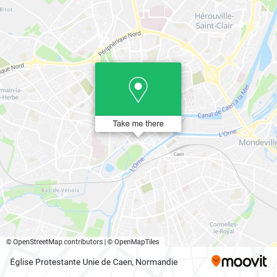 Église Protestante Unie de Caen map