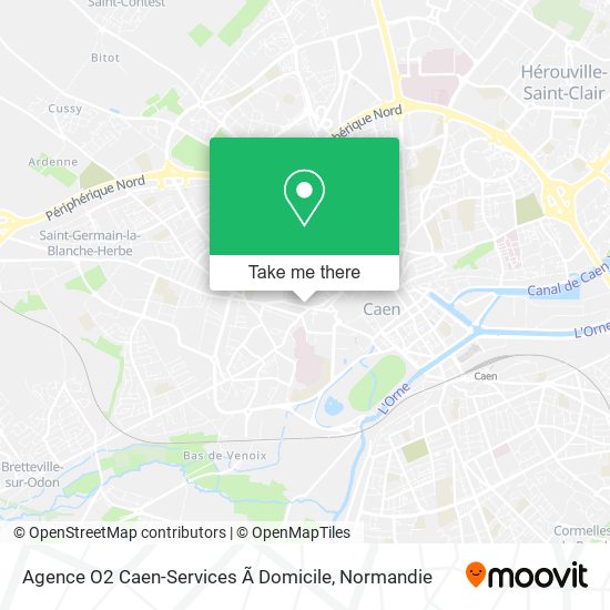 Agence O2 Caen-Services Ã Domicile map