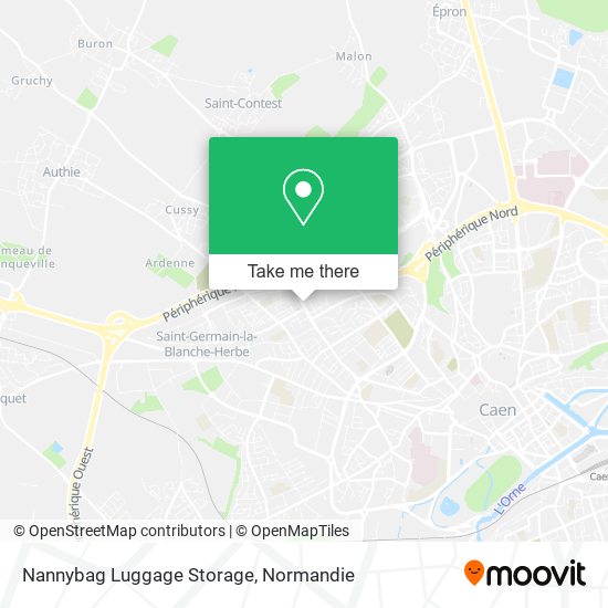 Nannybag Luggage Storage map