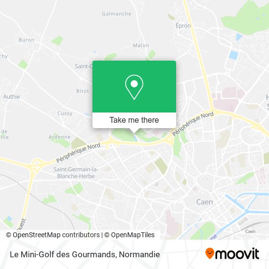 Le Mini-Golf des Gourmands map