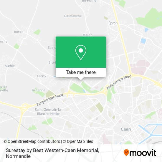 Surestay by Best Western-Caen Memorial map