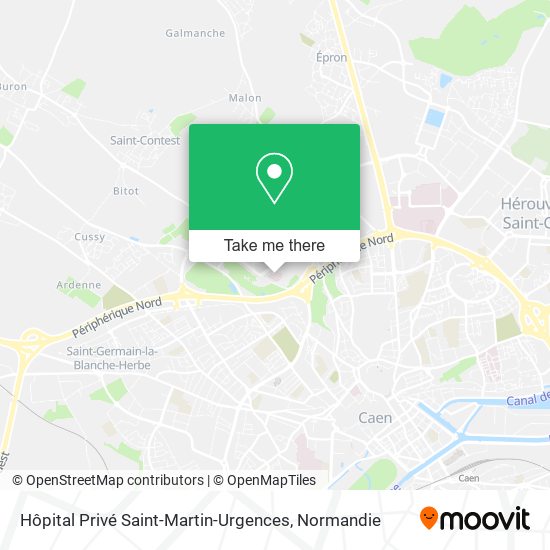 Hôpital Privé Saint-Martin-Urgences map