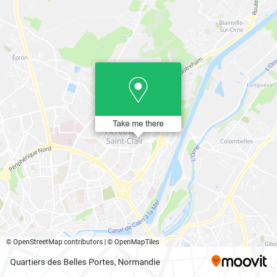 Quartiers des Belles Portes map